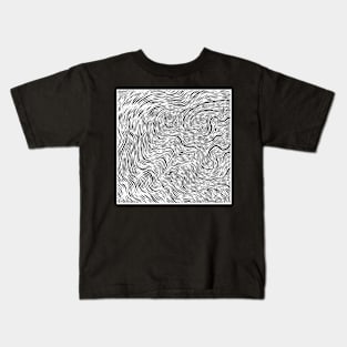 Nirmana Line Art Pattern Full Print Kids T-Shirt